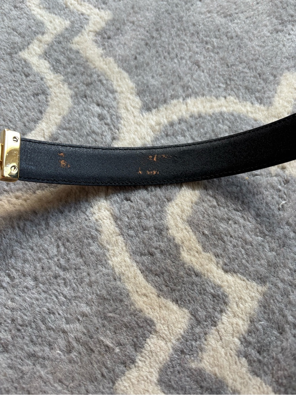 Salvatore Ferragamo Black XS Black and Gold Belt - Picture 6 of 13